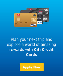 Plan your next trip and explore a world of amazing rewards with Citi Creait Cards