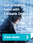 Get a helping hand with Citibank Online - View demo