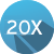 15x