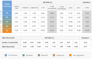 Citi Model Portfolio Table