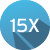 15x