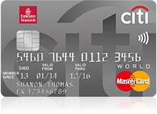 Appy for Emirates-Citibank World Mastercard and  get Get AED 600 statement credit + Fee Free in Year 1. 