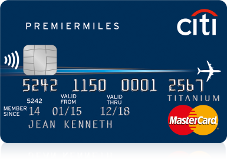 Redeem Your Citi Miles with Citi PremierMiles Titanium Credit Card.