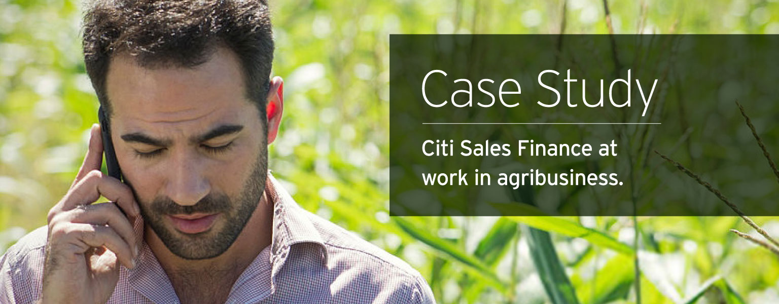 Citi Sales Finance at work in agribusiness