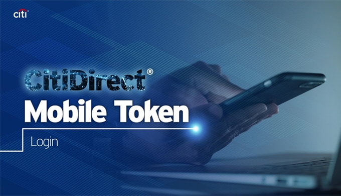 Logging into CitiDirect using the CitiDirect BE Mobile Token