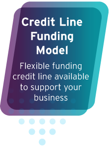 Credit Line Funding Model - Flexible funding credit line available to support your business