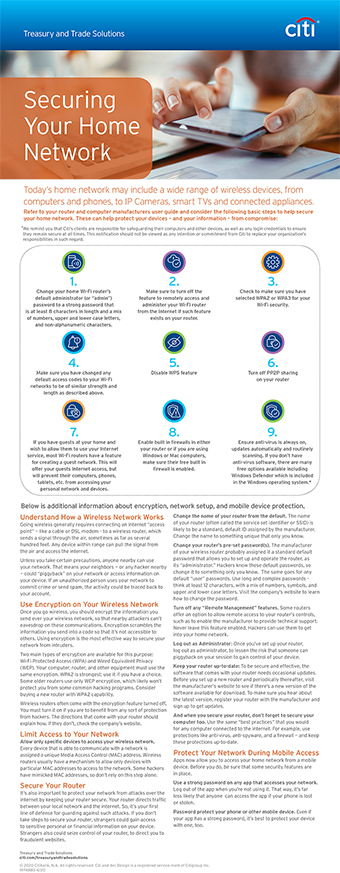 Home Network Best Practices