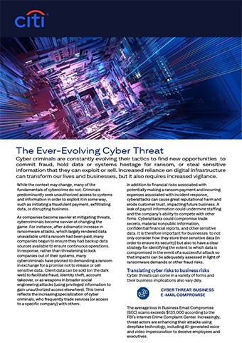 The Ever-Evolving Cyber Threat